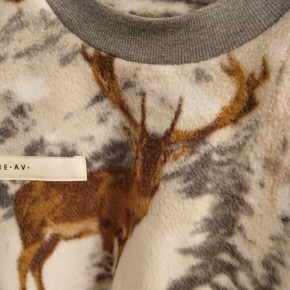 Vintage Cropped Fleece Wildlife Top - Picture 3 of 12